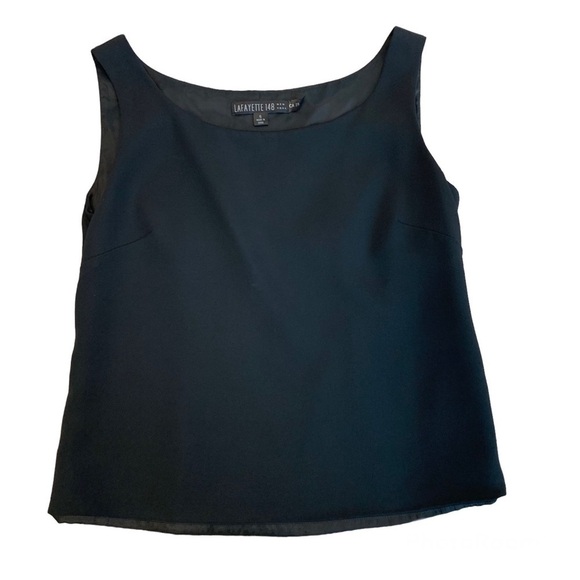 Lafayette 148 New York Women's 6 Black Classic Tops Sleeveless - Picture 1 of 9